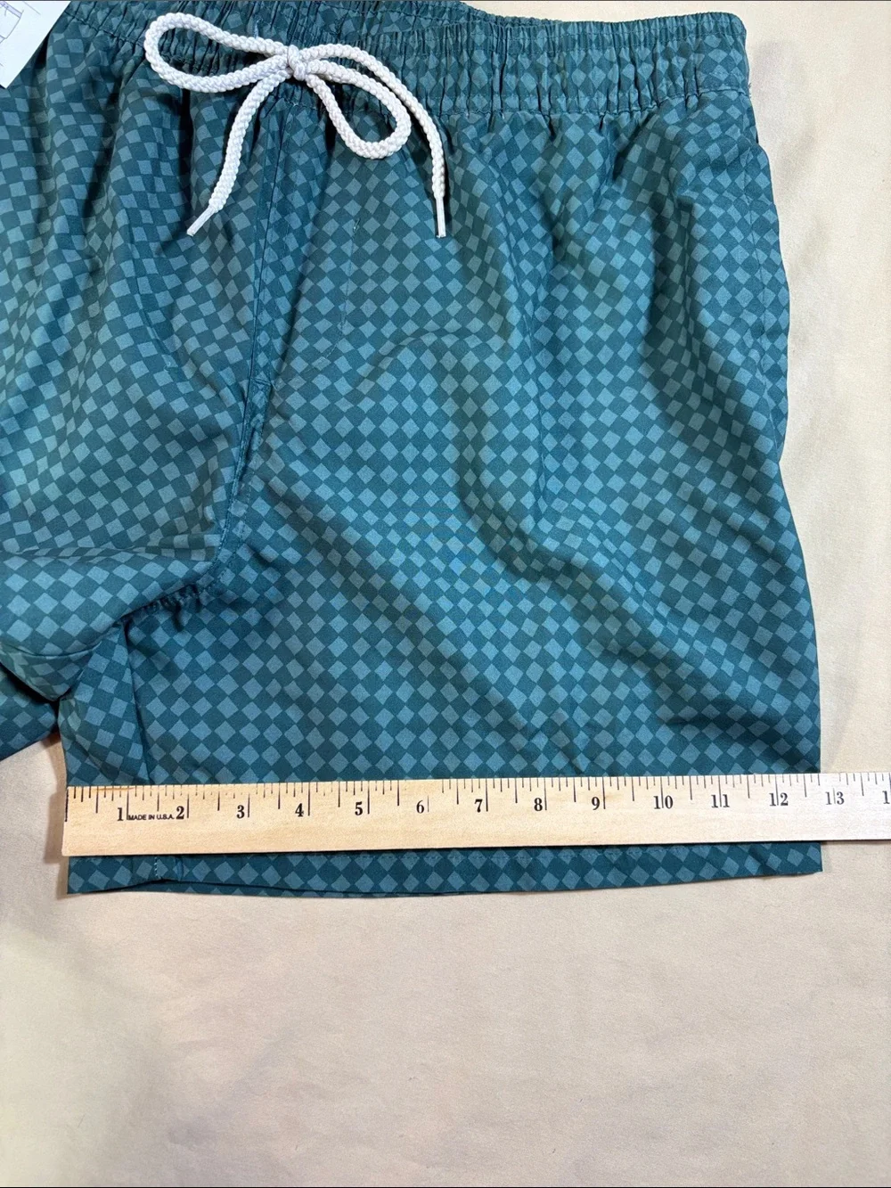 Goodfellow & Co NWT Men's Green Diamond Checkered 5
